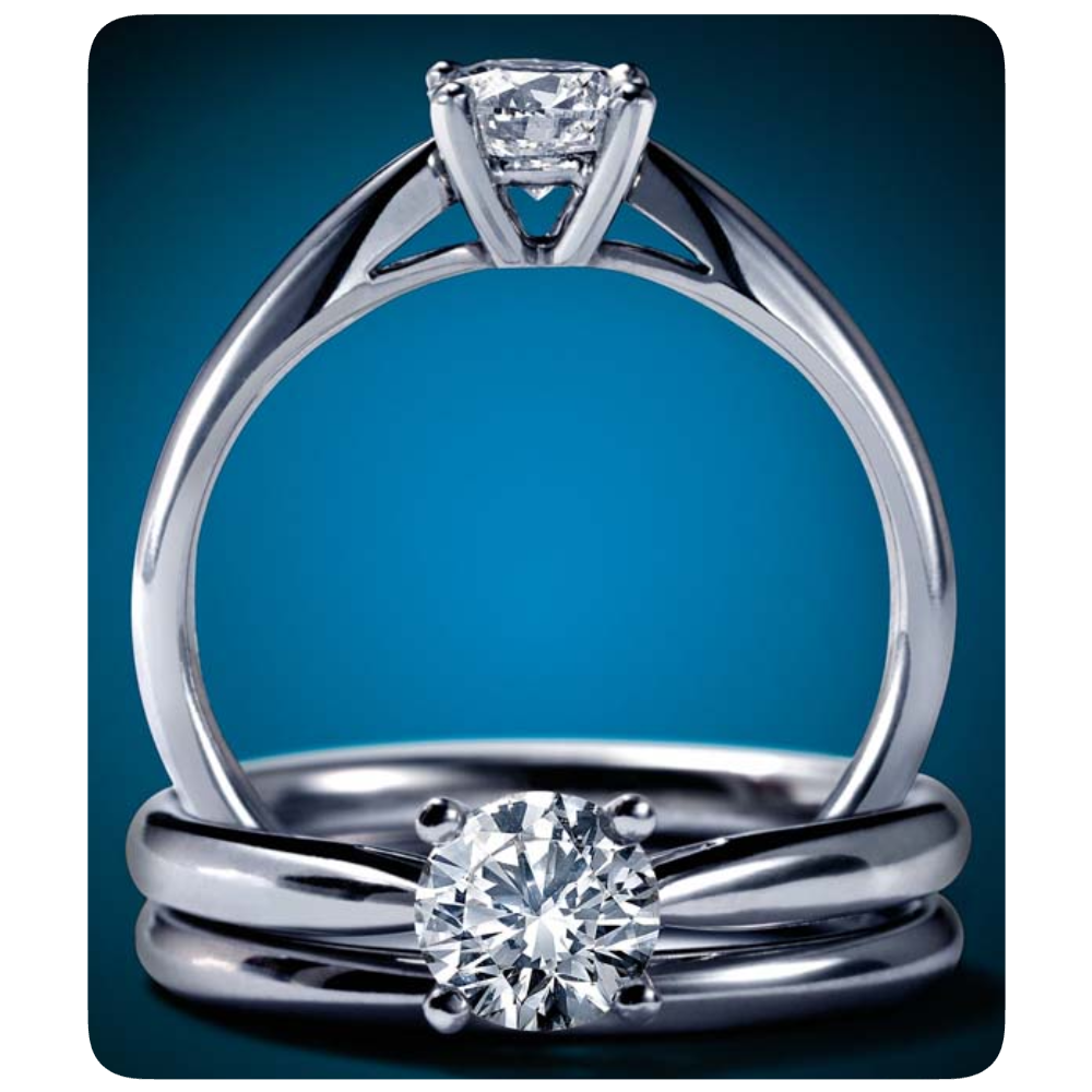 Four Claw Diamond Solitaire Ring