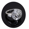 Ballerina Diamond Ring in Platinum