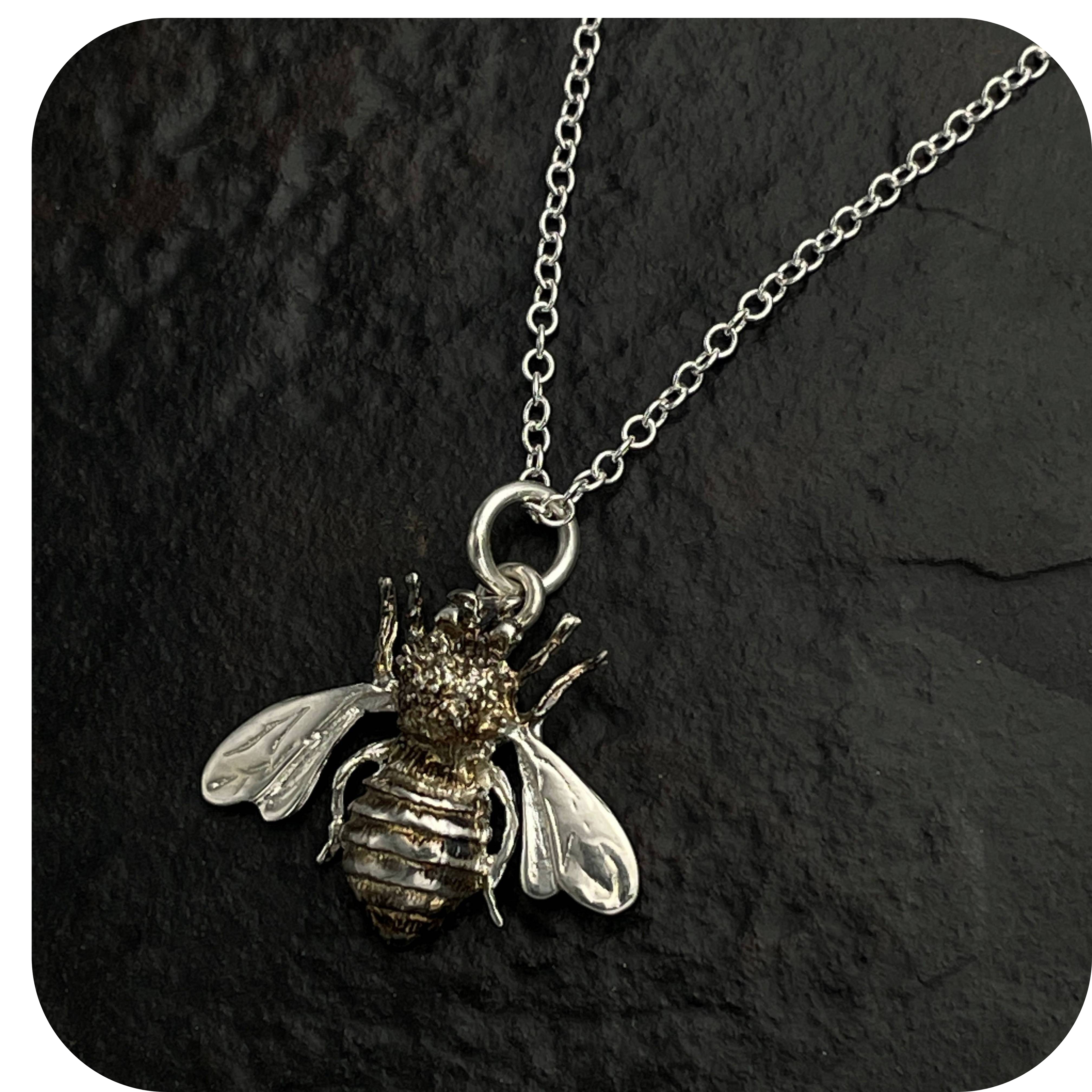 Sterling Silver Bee Pendant