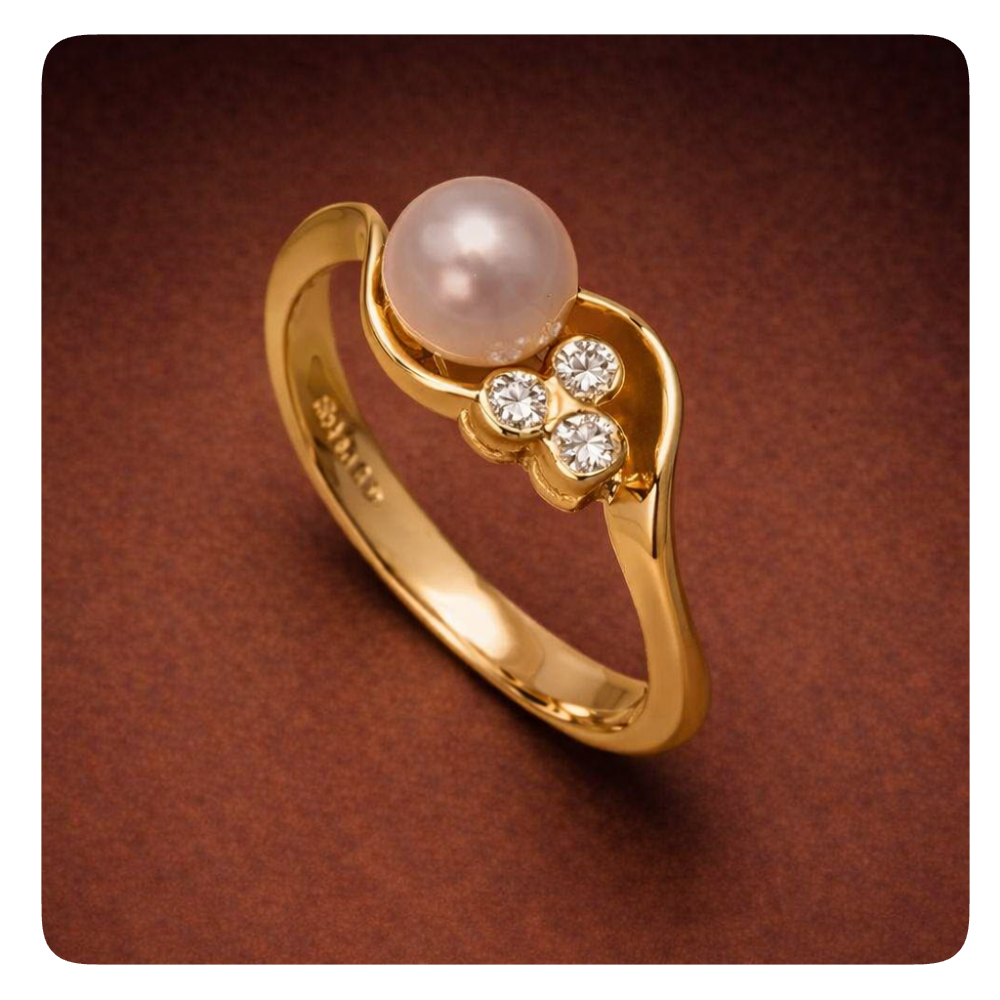 Champagne Pearl Ring