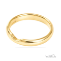 Chubbie Notched Wedding Ring - To Fit Single Stone