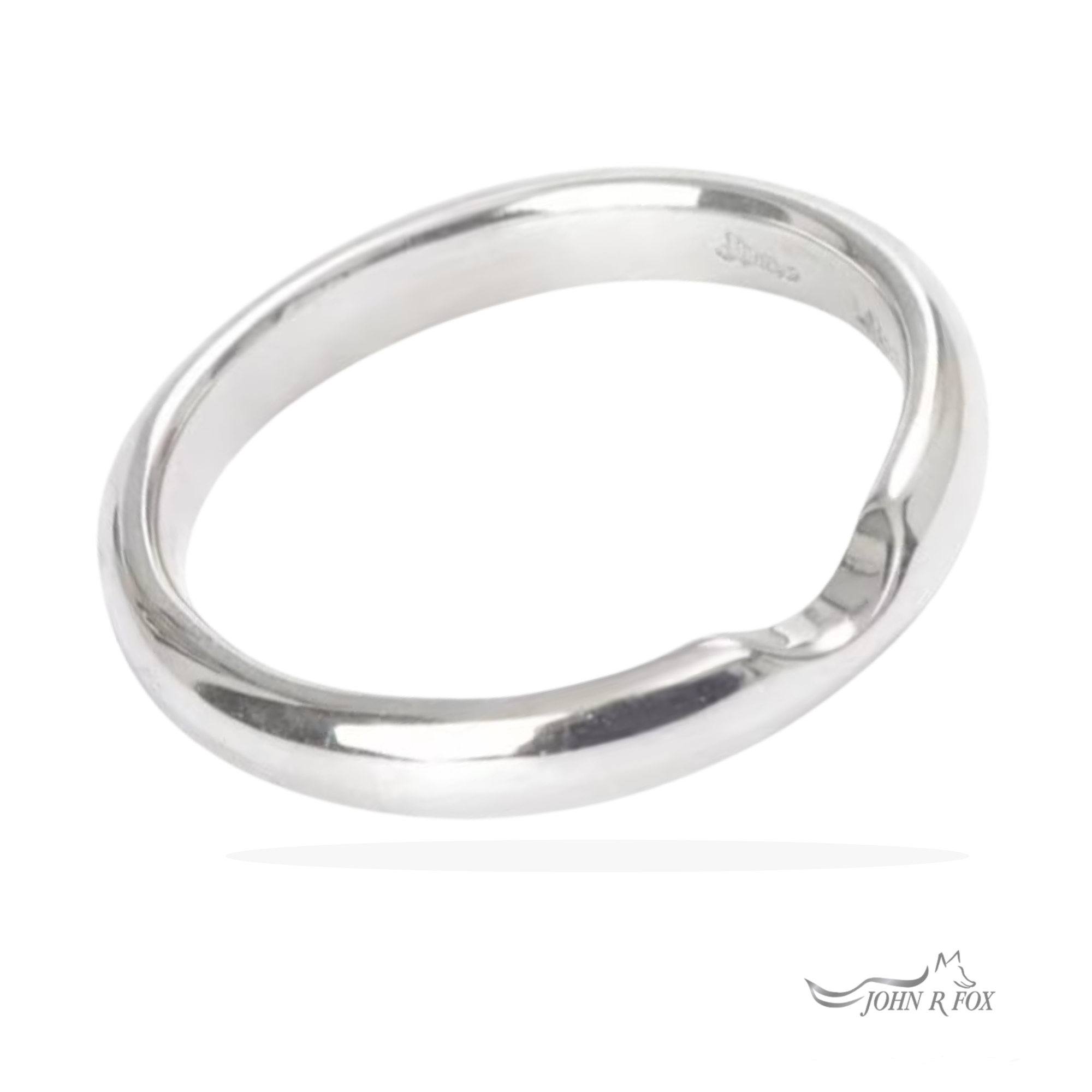 Chubbie Notched Wedding Ring - To Fit Single Stone