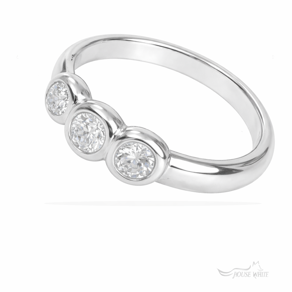 Chubbie Three Stone Diamond Ring - 0.35ct