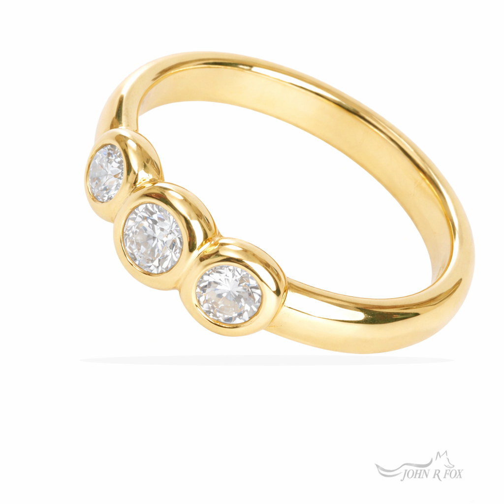 Chubbie Three Stone Diamond Ring - 0.35ct