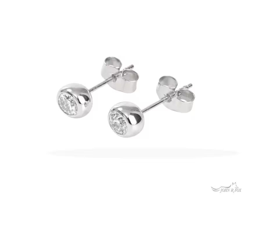 Chubbie Diamond Stud Earrings - 0.50ct Total