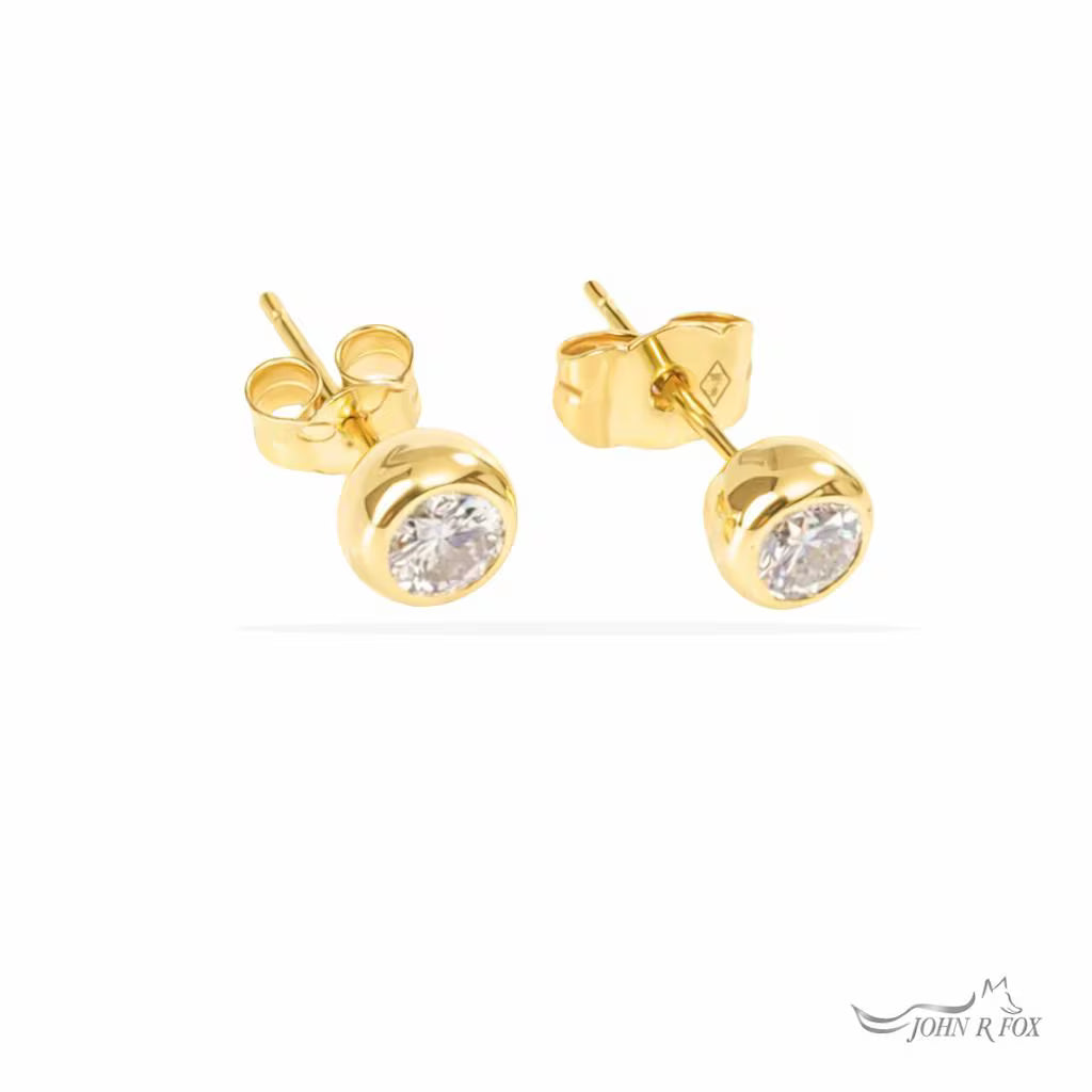 Chubbie Diamond Stud Earrings - 0.50ct Total