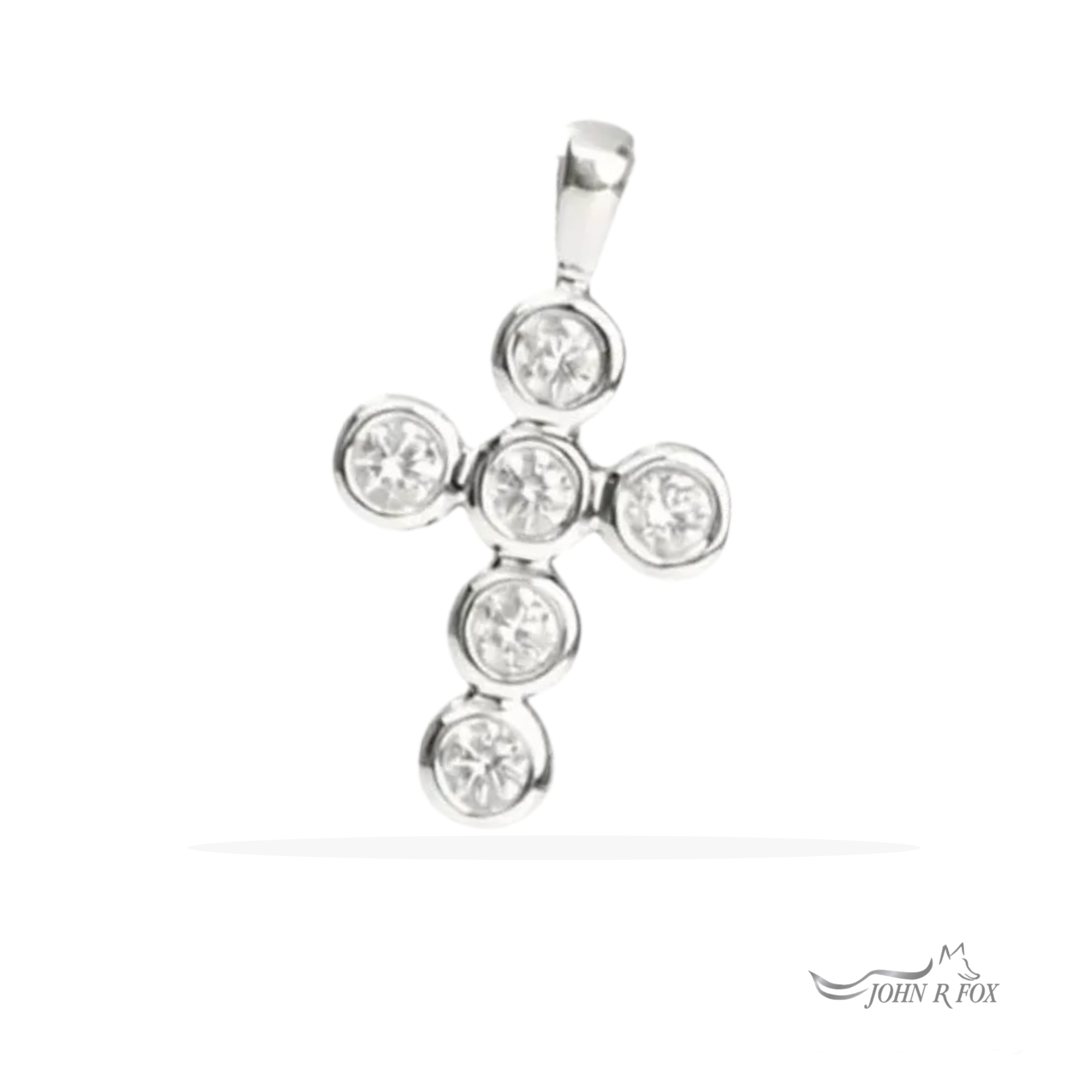 Chubbie Diamond Cross Pendant -0.48ct Total