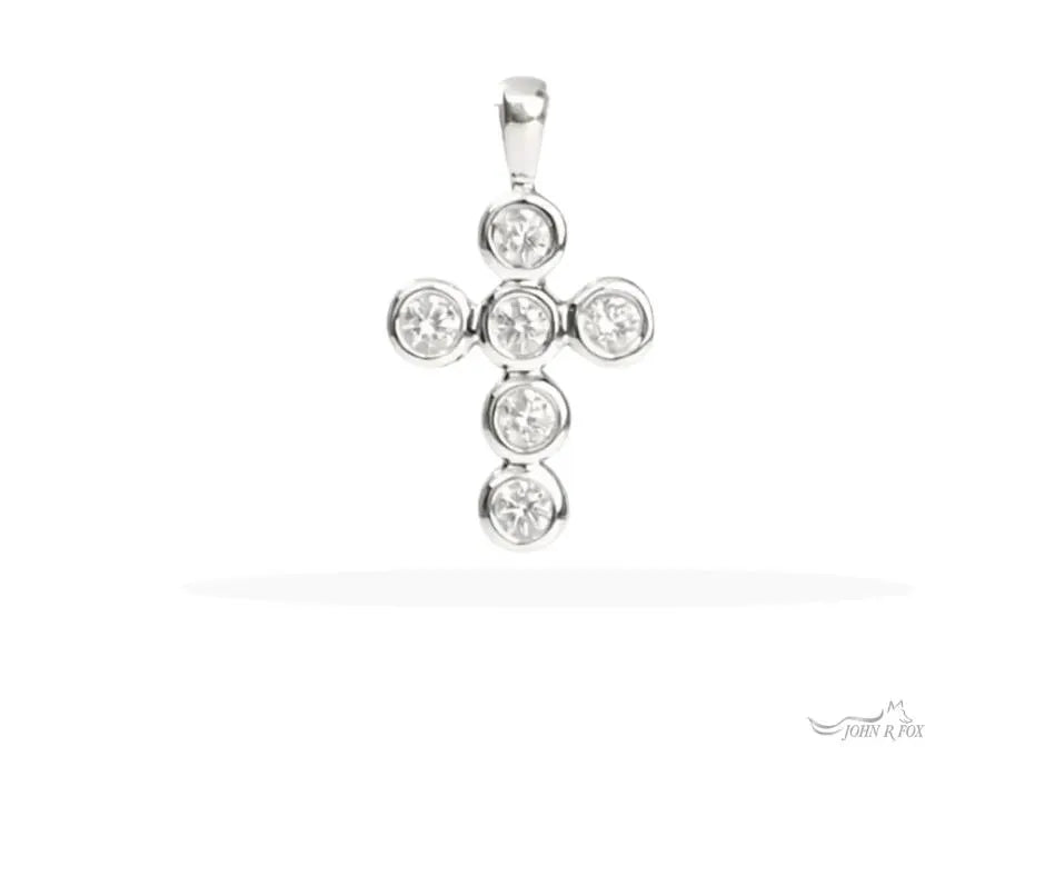 Chubbie Diamond Cross Pendant -0.48ct Total