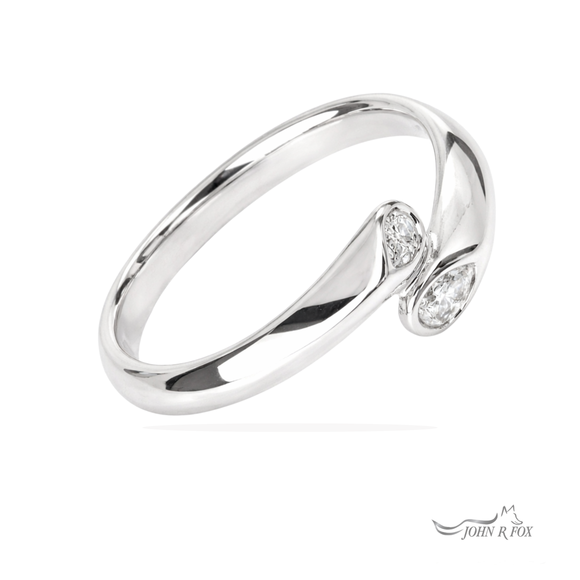 Tulip Diamond Ring - 0.12ct Total