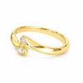 Tulip Diamond Ring - 0.12ct Total