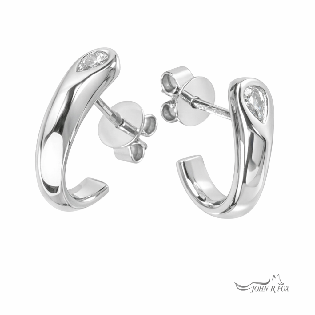 Tulip Diamond Earrings - 0.16ct Total