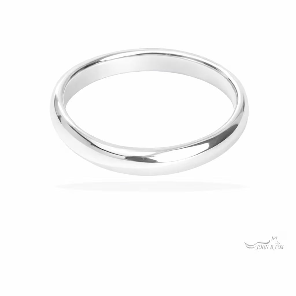 Chubbie Shaped Wedding Ring - To Fit Three Stone