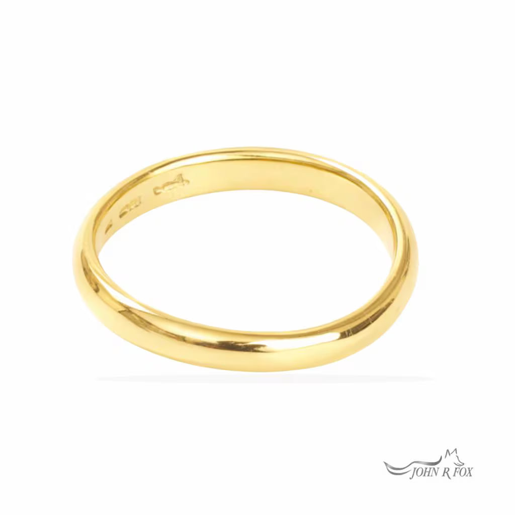 Chubbie Shaped Wedding Ring - To Fit Three Stone