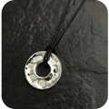 Sterling Silver Millstone Pendant