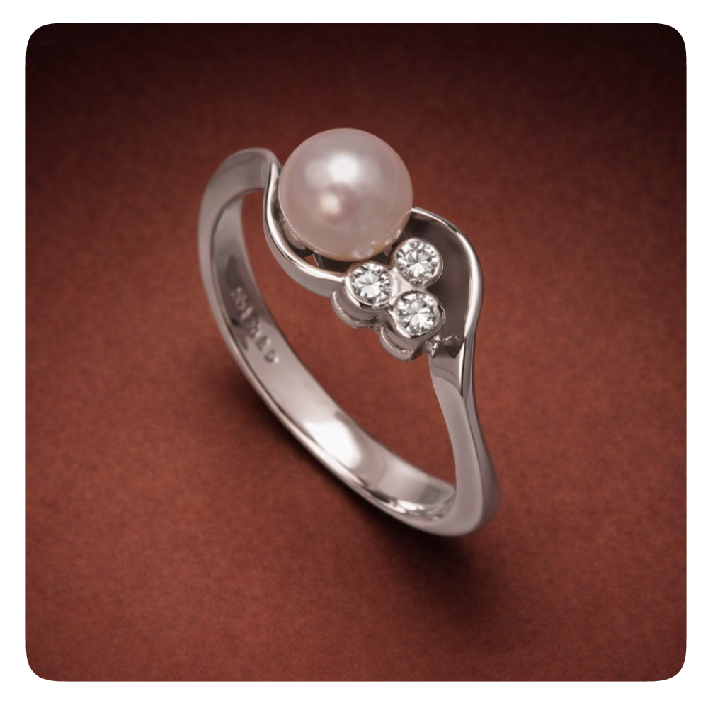 Champagne Pearl Ring