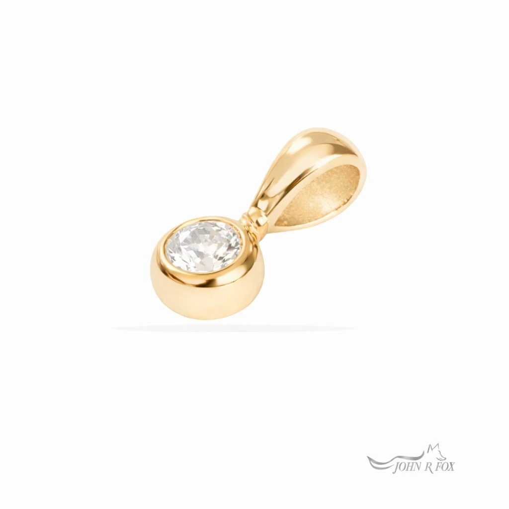 Chubbie Single Stone Diamond Pendant - 0.25ct